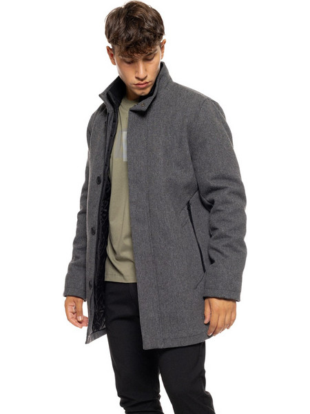 ...fashion ανδρικό demi παλτό με γιακά 50-201-104 DK...