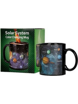 Solar System Κούπα από Πορσελάνη Μαύρη 300ml