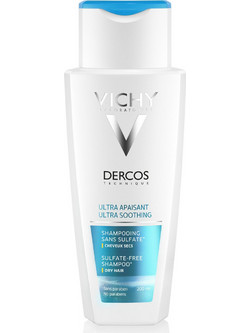 Vichy Dercos Ultra Apaisant Soothing Dry Hair Σαμπουάν για Προστασία Χρώματος κατά της Ξηροδερμίας για Ξηρά Λεπτά & Βαμμένα Μαλλιά 200ml
