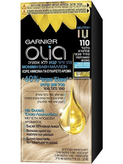 Garnier Olia 110 Υπέρξανθο Φυσικό Μόνιμη Βαφή Μαλλιών Χωρίς Αμμωνία 60ml