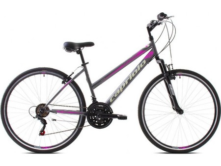 Capriolo Sunrise 2021 Γυναικείο Ποδήλατο Trekking 28" με 17 Ταχύτητες Γκρι