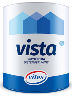 Vitex Vista Υδρόχρωμα Εσωτερικού Χώρου Λευκό 9lt