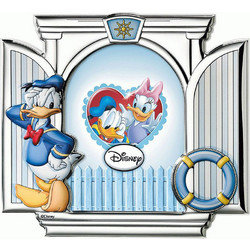 Παιδική κορνίζα Disney ασήμι 925 με το Donald Duck 13x18 εκατοστά