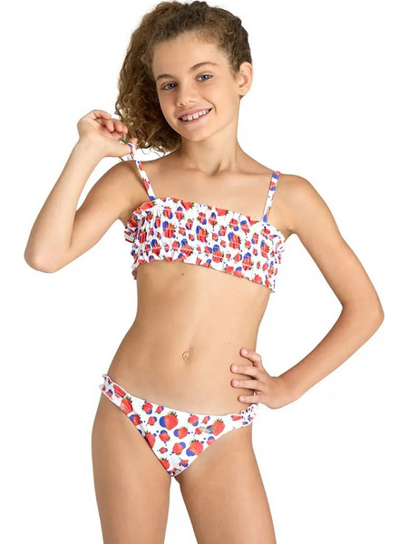 Arena Παιδικό Μαγιό Bikini Set για Κορίτσι Λευκό 006201-100