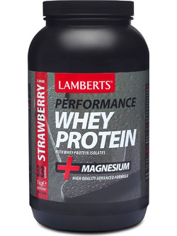 Lamberts Performance Whey Protein +Magnesium Strawberry 1kg