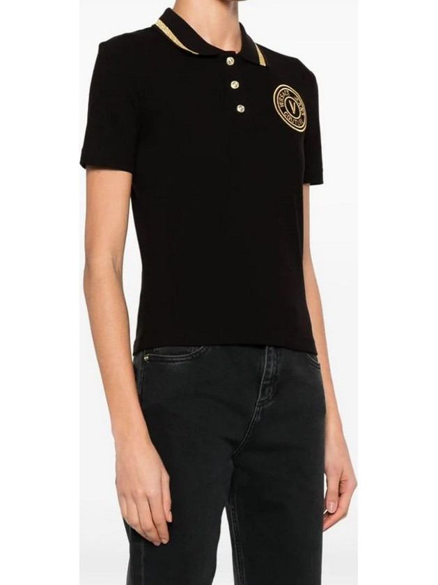 Versace Jeans Couture V-Emblem Short-Sleeved Polo...