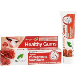 Dr. Organic Pomegranate Οδοντόκρεμα για Λεύκανση Προστασία Ούλων & Ευαίσθητα Δόντια κατά της Πλάκας & της Ουλίτιδας 100ml