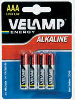 Velamp Alkaline AAA 4τμχ