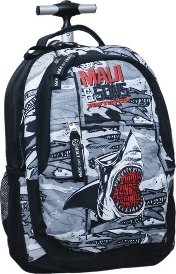Σχολική τσάντα Maui & Sons Shark Jaws 339-74074