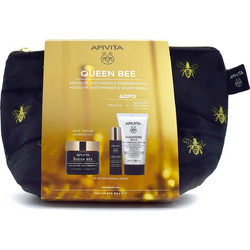 Apivita Queen Bee Texture Anti-Age Light Cream 50ml + Cleansing Milk 50ml + Anti-Age Serum 10ml