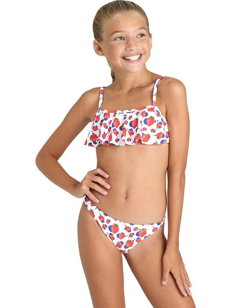 Arena Παιδικό Μαγιό Bikini Set για Κορίτσι Λευκό 006202-100