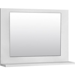 Καθρέφτης μπάνιου Devlin Megapap από μελαμίνη χρώμα λευκό 60x10x45εκ
