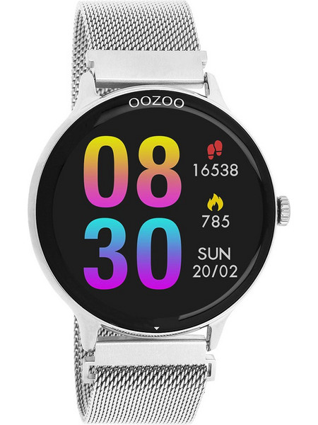 OOZOO Smartwatch Silver Metallic Bracelet Q00135