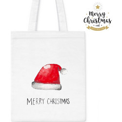 Χριστουγεννιάτικη ζωγραφιστή υφασμάτινη τσάντα