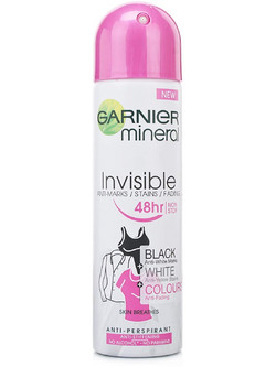 Garnier Mineral Invisible Black White & Colors Γυναικείο Αποσμητικό Spray 48h 150ml