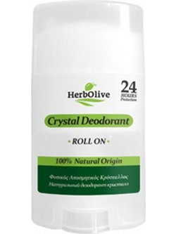 Herbolive Φυσικό Αποσμητικό Roll On Κρύσταλλος 24h Χωρίς Αλουμίνιο 70ml