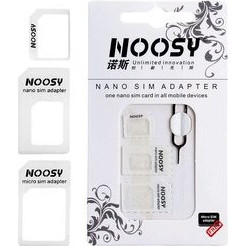 NOOSY Nano SIM & Micro SIM Adapter Set, λευκό 5202604201002