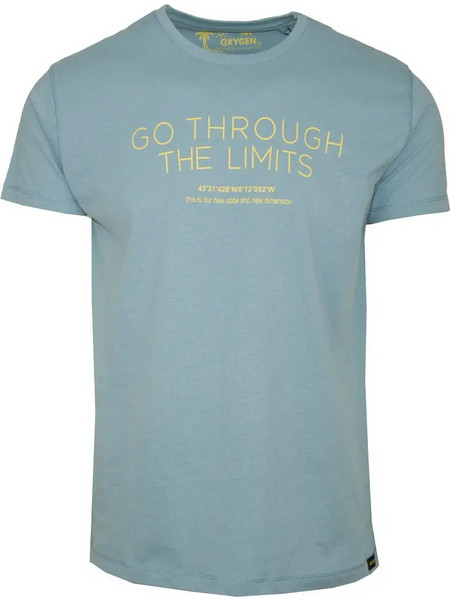 ...Through the Limits Ανδρικό Γαλάζιο T-Shirt 41073...