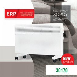 Eurolamp 147-29400 Θερμοπομπός Τοίχου 2000W με Θερμοστάτη