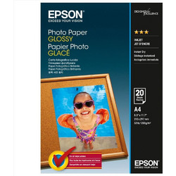 Φωτογραφικό Χαρτί EPSON Glossy A4 20 Φύλλα (C13S042538)