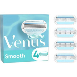 Gillette Venus Smooth Ανταλλακτικές Κεφαλές Γυναικείας Ξυριστικής Μηχανής, 4τεμ