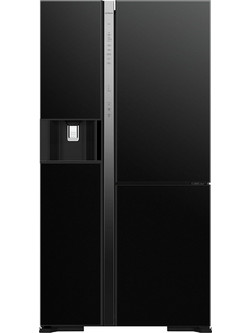 Hitachi R-MX700GVRU0 GBK Ψυγείο Ντουλάπα 633lt Full No Frost Υ179.5xΠ92xΒ72cm Μαύρο