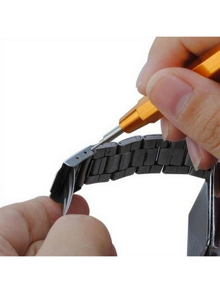 2 PCS Watch Repair Tool Strap Installation and Removal Tool Strap Link Pin Spring Bar Remover, Random Style Delivery (OEM)