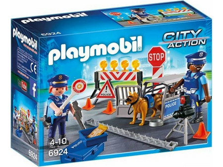 Playmobil City Action Οδόφραγμα Αστυνομίας για 4-10 Ετών 6924