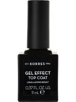 Korres Gel Effect Top Coat Gloss Βερνίκι Νυχιών Μακράς Διαρκείας 11ml