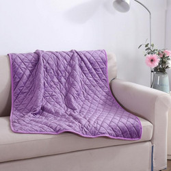 Washable USB Electric Blanket Single Wearable Warming Blanket, Size: 100x140cm(Purple) (OEM)