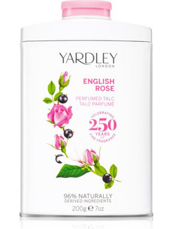 Yardley English Rose Pefrumed Talc Φυσικό Γυναικείο Αποσμητικό σε Πούδρα 200gr