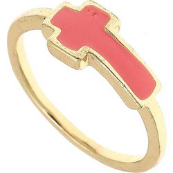 93807 Χρυσό - Ροζ Χειροποίητο Λεπτό Δαχτυλίδι