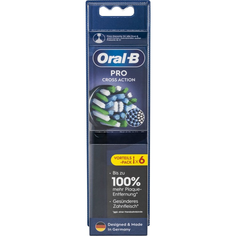 Oral-B Toothbrush heads black ProCrossAction CleanMaximizer6pc