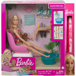 Mattel Λαμπάδα Barbie Wellness Ινστιτούτο Μανικιούρ