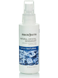 Macrovita Φυσικό Αποσμητικό Spray Κρύσταλλος Χωρίς Αλουμίνιο 100ml