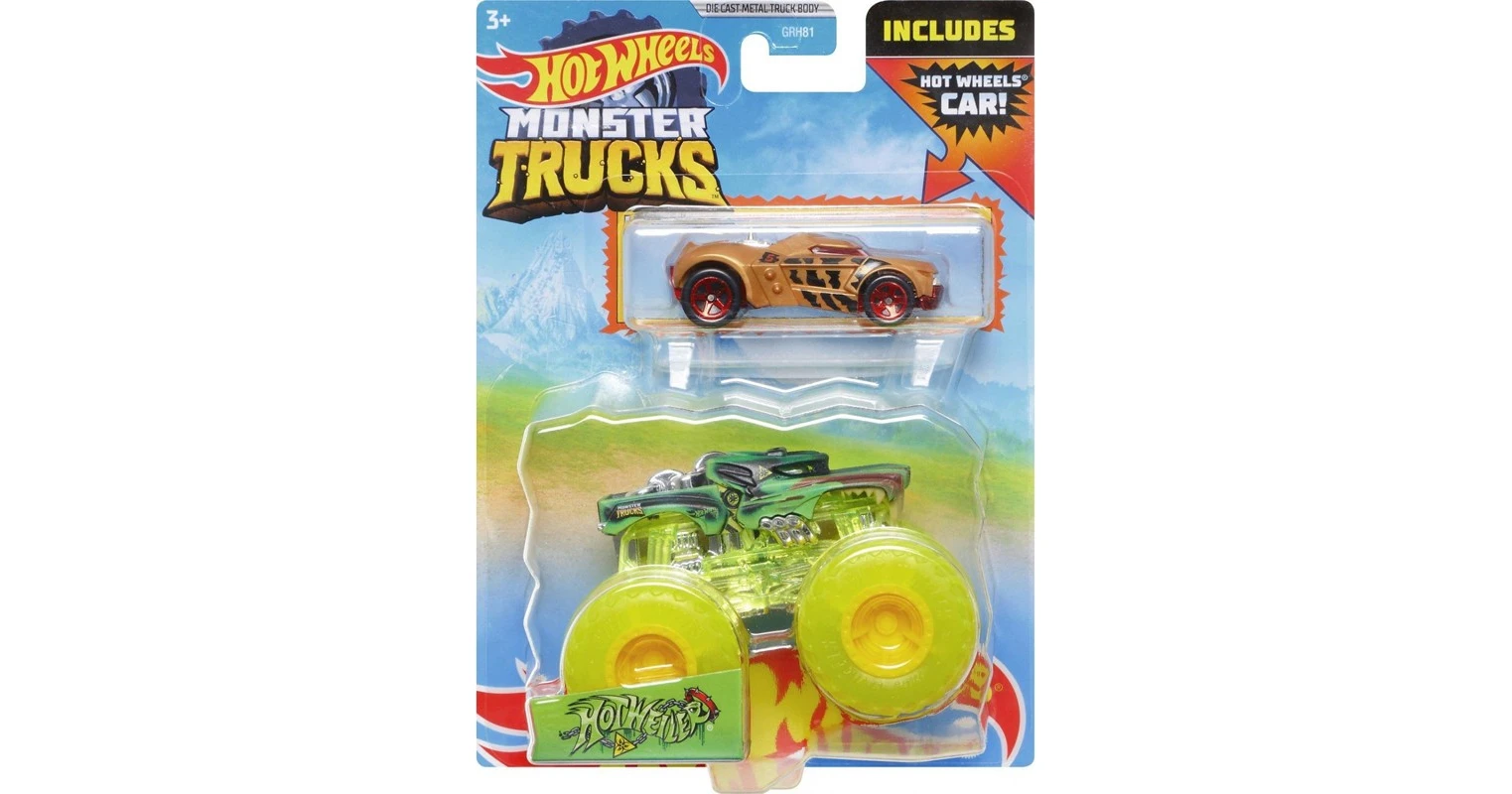 Mattel Hot Wheels Όχημα Monster Trucks Hot Weiler HDB94 GRH81