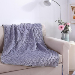 Washable USB Electric Blanket Single Wearable Warming Blanket, Size: 100x140cm(Silver Gray) (OEM)