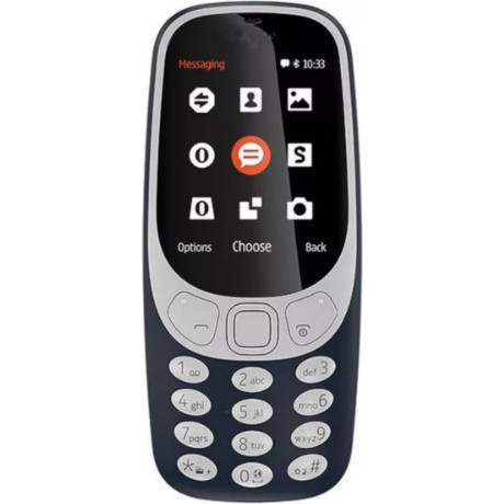 Κινητό τηλέφωνο Dual Sim 3310 Audio Jack FM Radio με οθόνη 1.8" LCD 320x240 QVGA Μπλε Σκούρο