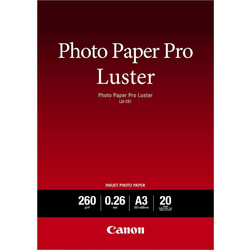 Φωτογραφικό Χαρτί Pro Luster CANON A3 Semi Glossy 260g/m 20 Φύλλα (6211B007) (CAN-LU-101A3)