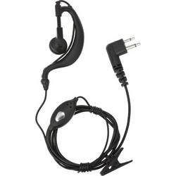 Ακουστικά 2Pin Τύπος M για Walkie Talkie Motorola, HYT Kenwood Quansheng Linton (Μαύρο) (OEM)