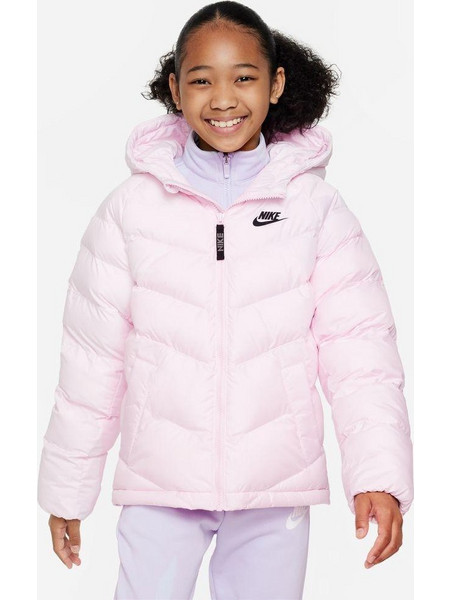 Nike Παιδικό Μπουφάν Χειμωνιάτικο Puffer Ροζ FN7730-663