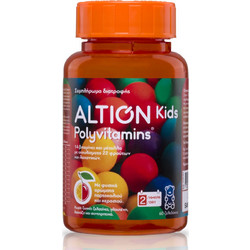 Altion Kids Polyvitamins Orange & Cherry 60 Ζελεδάκια