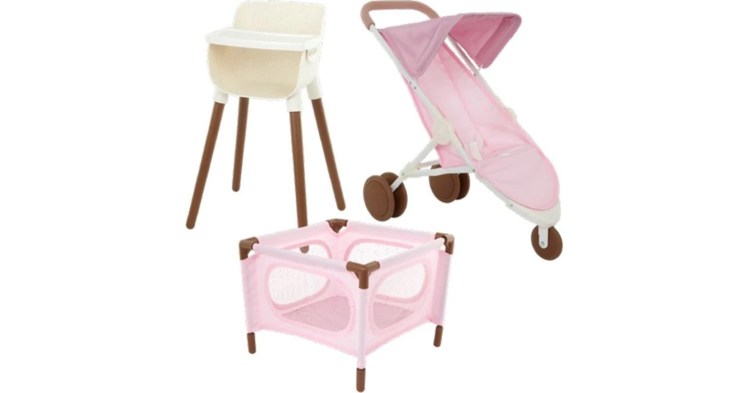 A set of accessories for a baby doll, potty blocks, duck ZA4800