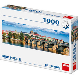 Puzzle Dino Panoramic Πράγα Κάστρο & Ποτάμι 1000 Κομμάτια