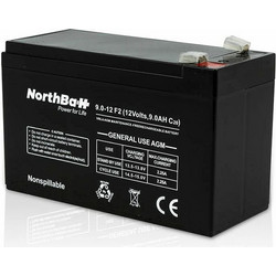 Northbatt GEN. Use Agm 12V 9.0Ah, C20-F2 - (750-61-120902)