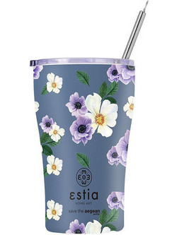 Estia Coffee Mug Save The Aegean Garden Blue 350ml