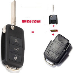 Κλειδί SEAT Leon 2002 - 2006 με 3 κουμπιά και Chip ID48 434Mhz - 4063