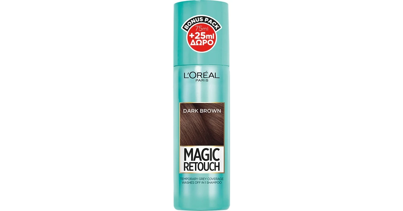 L Oreal Paris Magic Retouch Hair Concealer 2 Dark Brown Spray Βαφής