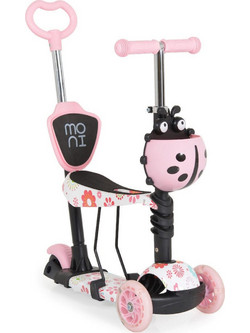 Byox Lollipop Scooter 3 σε 1 Παιδικό Πατίνι Τρίτροχο με Κάθισμα & Φωτάκια Ροζ