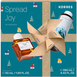 Korres Spread Joy Vetiver Root Eau De Toilette 50ml + Shower Gel 250ml